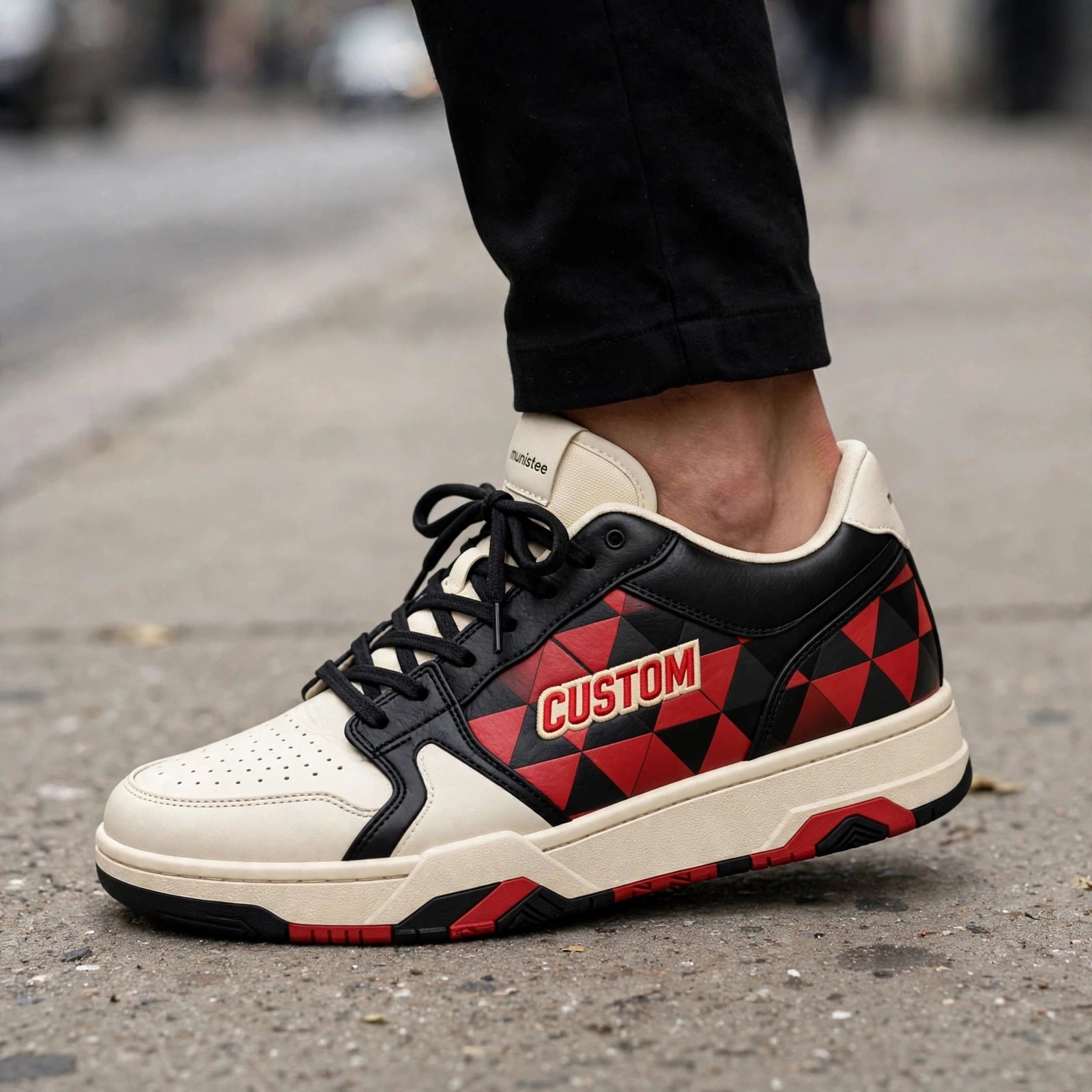 Munistee Red Shadow Retro Sneakers (1)