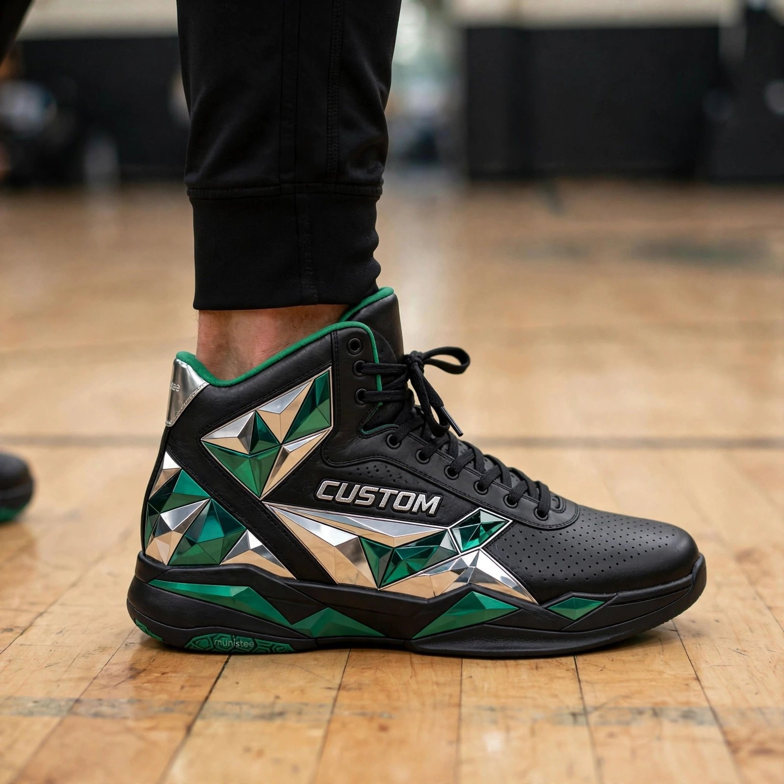 Munistee Emerald Velocity Court Sneakers (2)