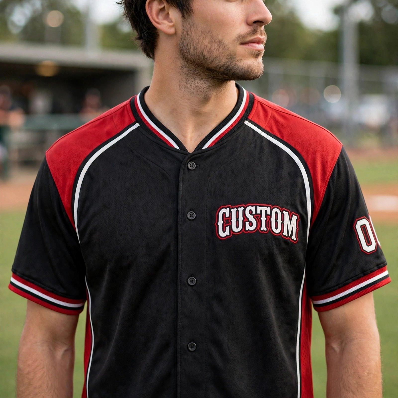 Munistee Custom Black Red Jersey (1)